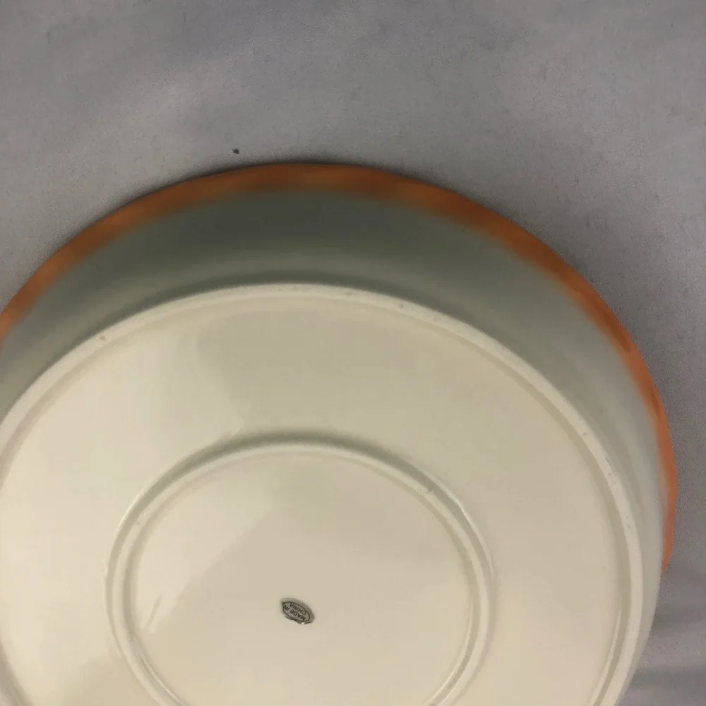 Pumpkin Pie Recipe Plate Scalloped Edge 10 inches